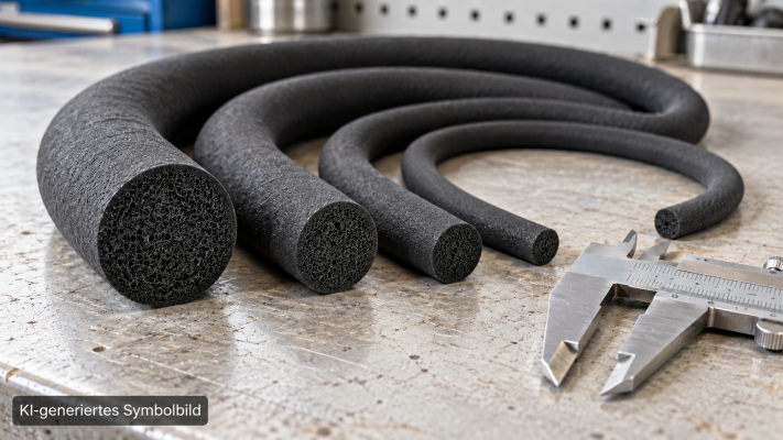 EPDM-Moosgummi-Rundschnur: Durchmesser und Länge bestimmen - EPDM-Moosgummi-Rundschnur auswählen | SMI
