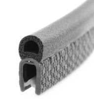 DO10 - Profilo proteggi bordo PVC/EPDM con guarnizione superiore in gomma - intervallo di serraggio 1-2 mm