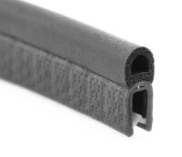 DO10 - Profilo proteggi bordo PVC/EPDM con guarnizione superiore in gomma - intervallo di serraggio 1-2 mm