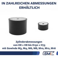 SMI-GP-IG-12-M12-D75xH45 Gummi-Metall-Puffer Gummipuffer Schwingungsdämpfer Silentblock