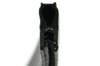 DO23 - Perfil protector de bordes EPDM con junta superior de goma - rango de sujeción 1,5-3,5 mm