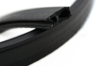 DO23 - Perfil protector de bordes EPDM con junta superior de goma - rango de sujeción 1,5-3,5 mm