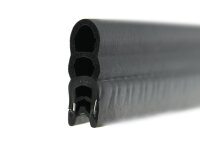 DO24 - 50 metrów - Profil ochronny krawędzi EPDM z górną uszczelką gumową - zakres zacisku 3-4 mm