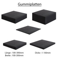 GPL300x300x50 Gummiplatte SBR Gummiblock Plattengummi