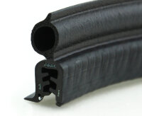 DO26 - Perfil protector de bordes EPDM con junta superior de goma - rango de sujeción 1,5-3,5 mm