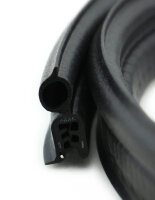 DO26 - Perfil protector de bordes EPDM con junta superior de goma - rango de sujeción 1,5-3,5 mm