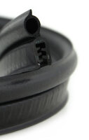 DO26 - Perfil protector de bordes EPDM con junta superior de goma - rango de sujeción 1,5-3,5 mm