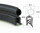 DO26 - Perfil protector de bordes EPDM con junta superior de goma - rango de sujeción 1,5-3,5 mm