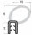 DO28 - EPDM edge protection sealing profile rubber top seal - clamping range 2-3 mm