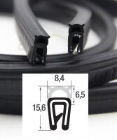 DO3 - Profil ochronny krawędzi EPDM z górną...