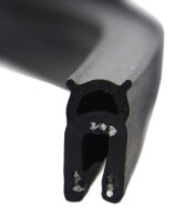 DO3 - EPDM Kantenschutz Dichtungs Profil Gummi Dichtung oben - Klemmbereich 1 - 2 mm