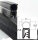 DO5 - Profilo proteggi bordo EPDM con guarnizione superiore in gomma - intervallo di serraggio 1-3 mm