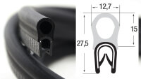 DO7 - PVC/ EPDM Kantenschutz Dichtungs Profil Gummi...