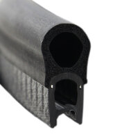 DO7 - PVC/ EPDM Kantenschutz Dichtungs Profil Gummi Dichtung oben - Klemmbereich 1 - 4 mm
