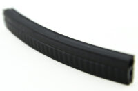 DO9 - TPE mit POM NIRO Kantenschutz Dichtungs Profil Gummi Dichtung oben - Klemmbereich 1 - 2 mm