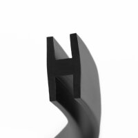 H6 - H-Profil EPDM schwarz Vollgummi H-Profil Dichtung Gummiprofil Dichtungsprofile H-Form H-förmig