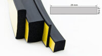 K-VKP3x20 EPDM-schuimrubber vierkant profiel zelfklevend...