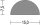 DP16 - 100 metres - NBR sponge rubber semi-round D-profile 15x7.5 mm rubber seal, door seal