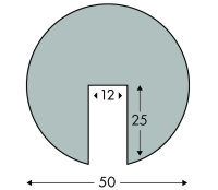 KAS2-GS Kantenschutzprofil (PU) zum Aufstecken Gelb/Schwarz - Stoßschutz - Warnprofil - Schutzprofil
