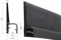 DF27 - Kantenschutz Dichtungs Profil Dichtung PVC/EPDM -...