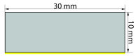 ZKS10x30 cellular rubber strip 10x30 mm, self-adhesive on one side (as an installation aid), 10 metres