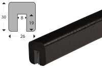 KAS4-S Kantenschutzprofil (PU) - mit Klebefläche -...