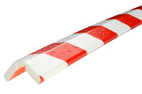 KAS5-FLX-RW Perfil de protección de bordes/esquinas/superficies (PU) -Superficie adhesiva- Rojo/Blanco -Protección contra impactos- Perfil de protección