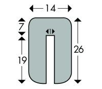 KAS5-FLX-S Kanten-/Eck-/Fächenenschutzprofil (PU) -...