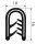 KS-G1-4S Edge Protection Profile Black Clamping Range 1-4 mm Dimensions 10x16 mm