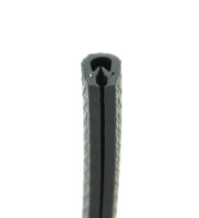 KS-S1-3S profil de protection des arêtes noir plage de serrage 1-3 mm dimensions 11,8x9 mm