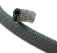 KS-S1-3S profil de protection des arêtes noir plage de serrage 1-3 mm dimensions 11,8x9 mm