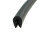 KS-TPE1-2S Randbeschermingsprofiel zwart TPE Klembereik 1-2,5 mm Afmetingen 13x10 mm