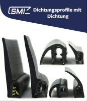 KS-TPE5-8W edge protection profile white TPE clamping range 5-8 mm dimensions 21x16 mm