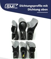 KS-TPE5-8W edge protection profile white TPE clamping range 5-8 mm dimensions 21x16 mm