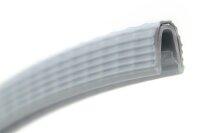KS0-1G Kantenschutzprofil Kantenschutz grau PVC Klemmbereich 0,5 - 1 mm Maße 8x5,8 mm