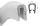 KS0-1HG edge protection profile edge protection light grey PVC clamping range 0.5 - 1 mm dimensions 8x5.8 mm