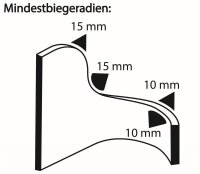 KS0-1S Kantenschutzprofil Kantenschutz Schwarz PVC...