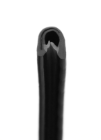 KS0-1S Perfil de protección de bordes Protección de bordes Negro PVC Rango de sujeción 0,5-1 mm Dimensiones 5,5x8,5 mm