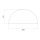 DP26 SIL silicone foam semi-round D-profile 20x10 mm rubber seal, door seal
