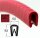 KS1-2RR Kantenschutzprofil Rubinrot Klemmbereich 1-2 mm Maße 9,5x6,5 mm