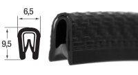 KS1-2S Kantenschutzprofil schwarz glänzend...