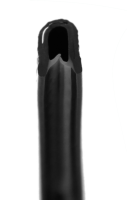 KS1-2S Kantenschutzprofil schwarz glänzend Klemmbereich 1-2 mm Maße 9,5x6,5 mm