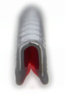 KS1-2SG profilo di protezione dei bordi grigio argento intervallo di serraggio 1-2 mm dimensioni 9,5x6,5 mm