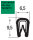 KS1-2SIG Kantenschutzprofil grün Klemmbereich 1-2 mm Maße 9,5x6,5 mm