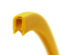 KS1-2ZG profil de protection de bord jaune zinc plage de serrage 1-2 mm dimensions 9,5x6,5 mm