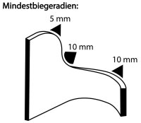 B-WARE - KS1-2ZG Kantenschutzprofil Zink-Gelb Klemmbereich 1-2 mm Maße 9,5x6,5 mm