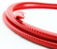 KS1-4RG Kantenschutzprofil Rot glänzend ähnlich RAL 3000 Klemmbereich 1-4 mm Maße 14,5x10 mm