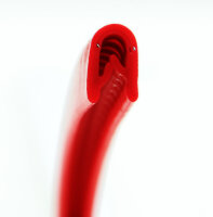 KS1-4RG Kantenschutzprofil Rot glänzend ähnlich RAL 3000 Klemmbereich 1-4 mm Maße 14,5x10 mm