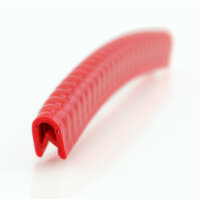 KS1-4RG Kantenschutzprofil Rot glänzend ähnlich RAL 3000 Klemmbereich 1-4 mm Maße 14,5x10 mm