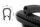 KS1-4S Profil de protection de bord Noir brillant Plage de serrage 1-4 mm Dimensions 14,5x10 mm
